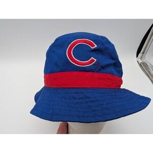 Chicago Cubs Budweiser Reversible Bucket Hat Blue Red MLB Beer Promo Hat